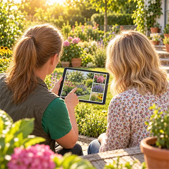 Individuelle Beratung zur Pflanzenauswahl und Gartengestaltung